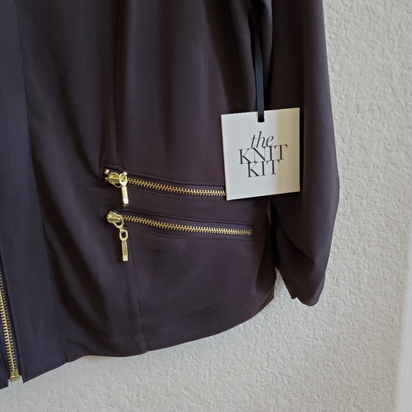 NWT Chico's zip up knit sweater - Picture 4 of 6